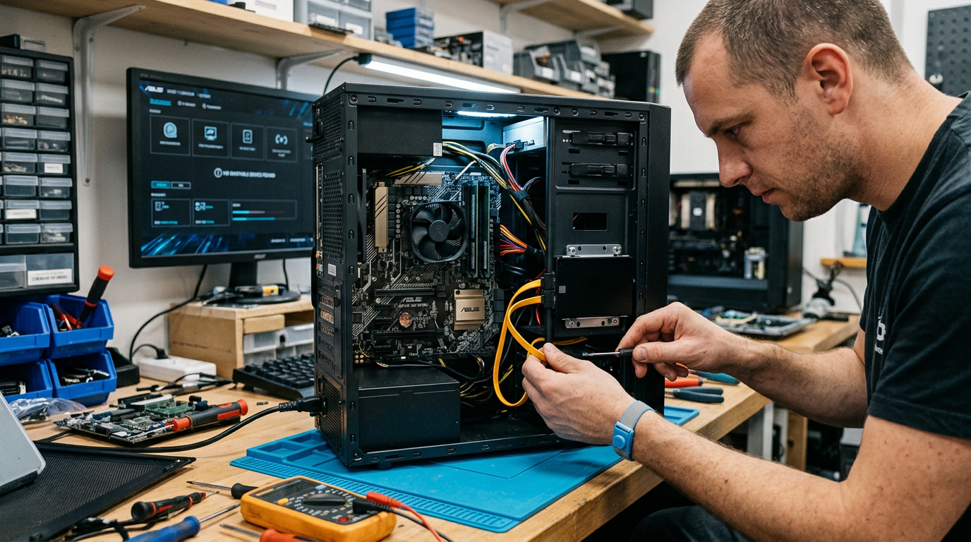 מחשב לא מזהה SSD